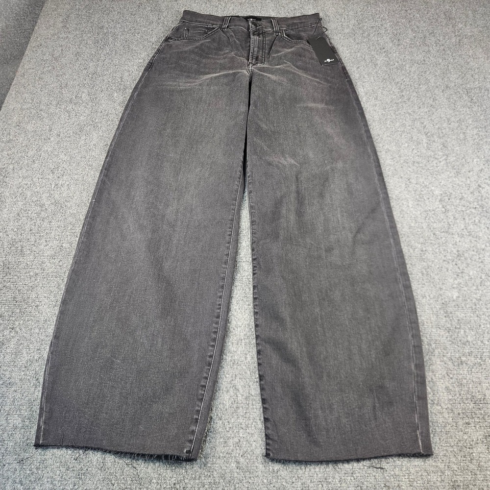 7 For All Mankind Bonnie Curvilinear Wide Leg Jeans Martinsville 27 7RF70C17-1HB